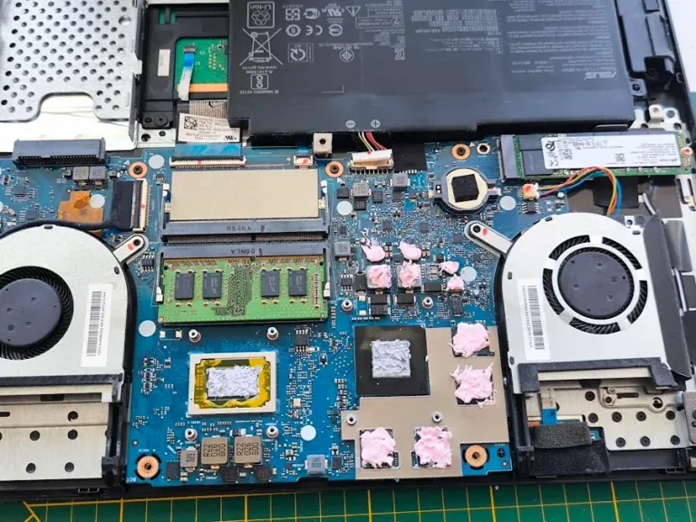 ASUS TUF Gaming po 7 rokoch – čistenie a prepastovanie v Košiciach