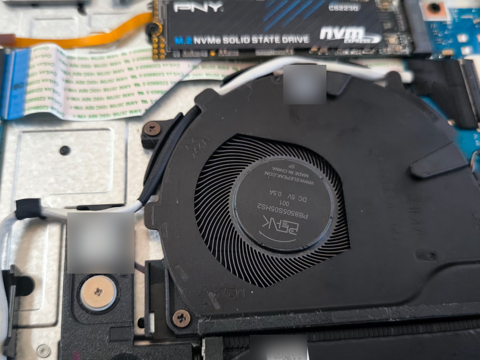 Notebook HP 450 G8 nenabehol – SSD odišiel kvôli prehrievaniu, nový disk a Windows 11, Košice 6 HP 450 G8 – nový NVMe SSD PNY 500 GB a vyčistený ventilátor