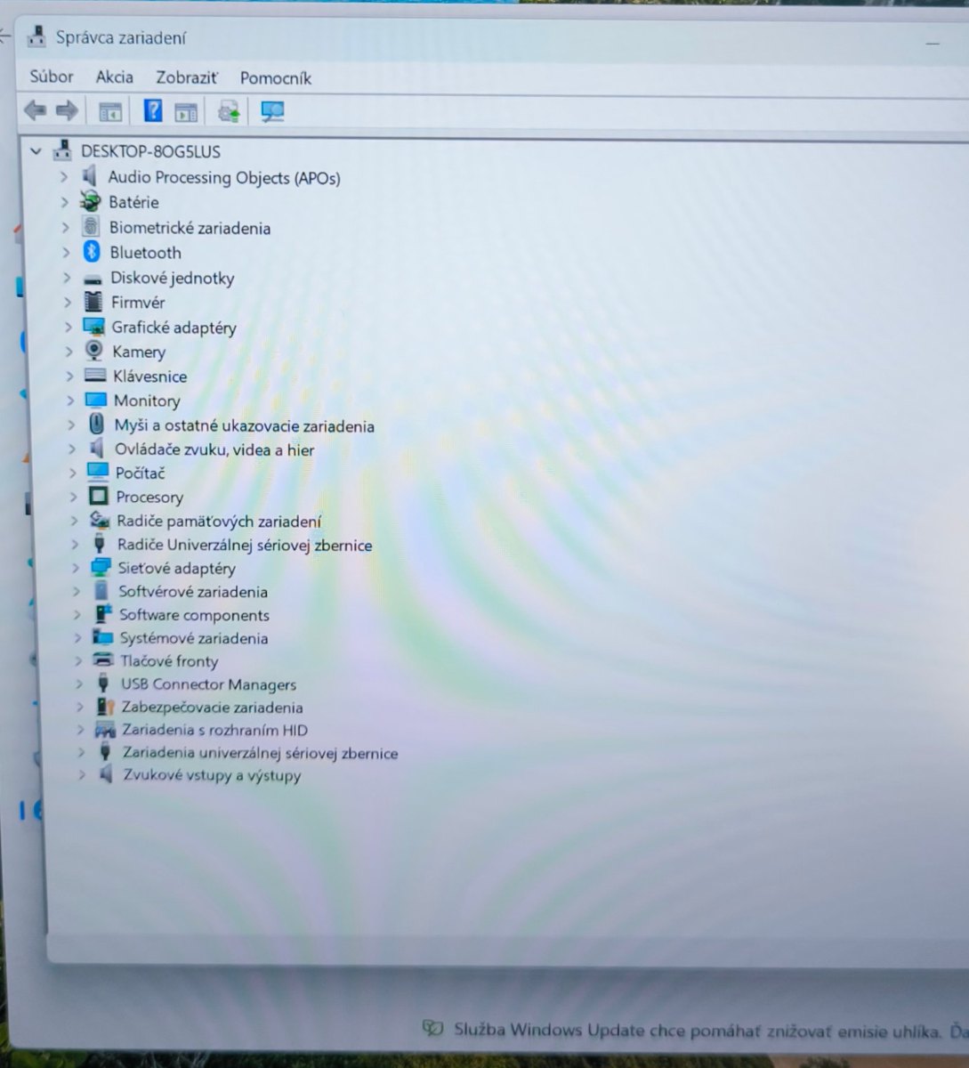 Inštalácia Windows 11 s ovládačmi – herný notebook Gigabyte A16, Košice 4 Správca zariadení bez chýb – všetky ovládače nainštalované